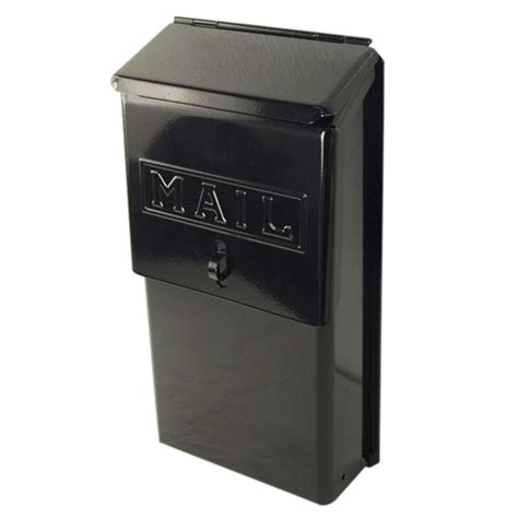 Tuff Stuff, 2016, Black Enamel Metal Vertical Mailbox, 